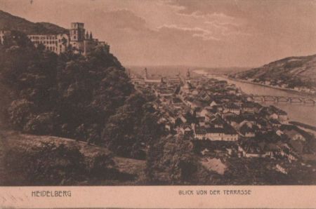 Heidelberg - Blick von der Terrasse Heidelberg - Blick von der Terrasse