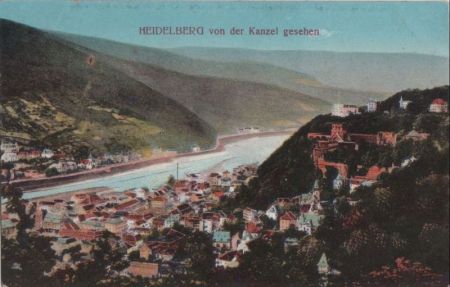 Heidelberg - von der Kanzel gesehen Heidelberg - von der Kanzel gesehen