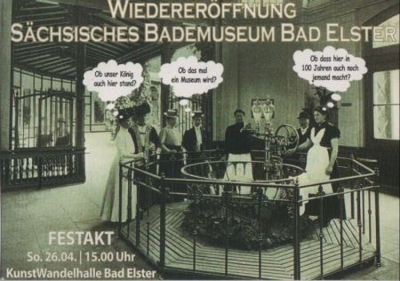 Bad Elster - bedruckte Werbekarte - Bademuseum Bad Elster - bedruckte Werbekarte - Bademuseum