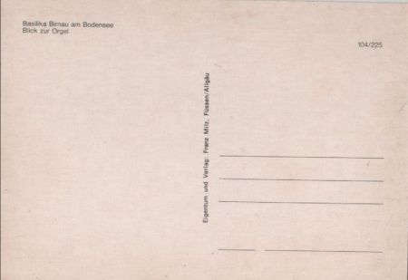 Uhldingen-Mühlhofen, Birnau - Blick zur Orgel