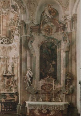 Uhldingen-Mühlhofen, Birnau - Basilika, Bernhardsaltar Uhldingen-Mühlhofen, Birnau - Basilika, Bernhardsaltar