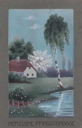 Pfingstgrüße Baum am Wasser Pfingstgrüße Baum am Wasser