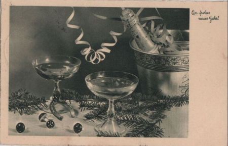 Frohes neues Jahr Sekt Frohes neues Jahr Sekt