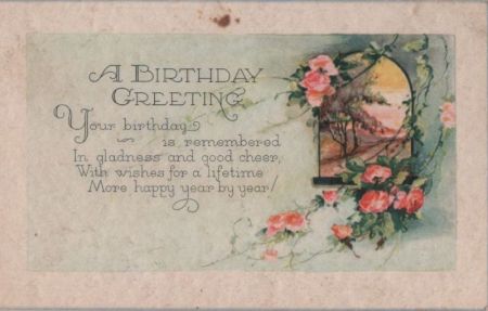 Birthday Greeting mit Bild Birthday Greeting mit Bild