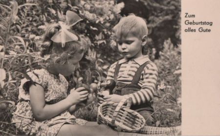 Zum Geburtstag Junge und Mädchen Zum Geburtstag Junge und Mädchen