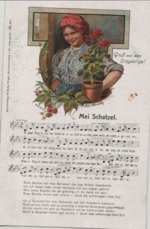 Liedkarte Mei Schatzel Liedkarte Mei Schatzel
