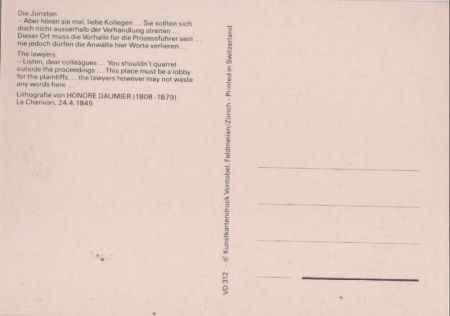 Die Juristen Lithografie [REPRINT]