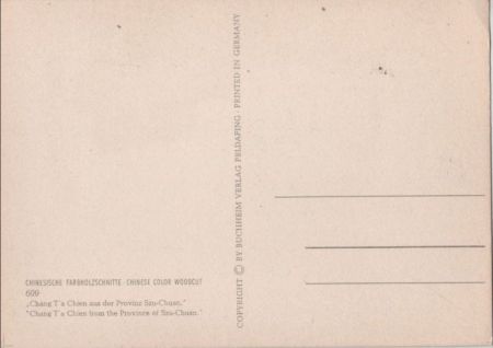 Farbholzschnitt aus CChina Farbholzschnitt aus CChina