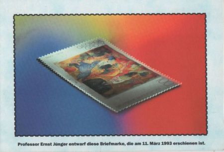 Briefmarke von Prof. Ernst Jünger Briefmarke von Prof. Ernst Jünger