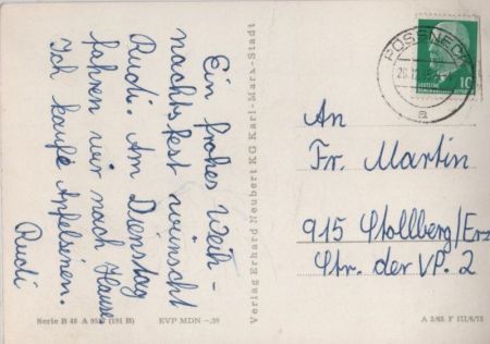 Herzliche Weihnachtsgrüße DDR Herzliche Weihnachtsgrüße DDR