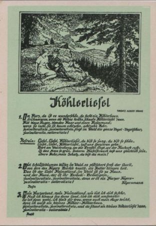 Köhlerliesel Tonsatz: Albert Krantz Köhlerliesel Tonsatz: Albert Krantz