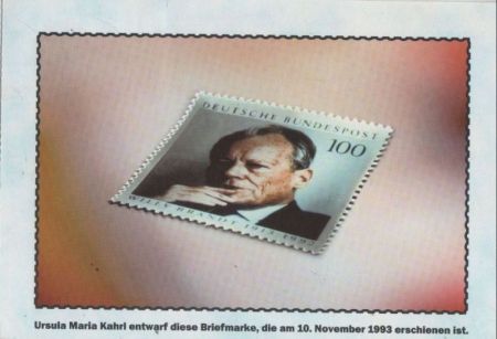 Willi Brandt auf Briefmarke Willi Brandt auf Briefmarke