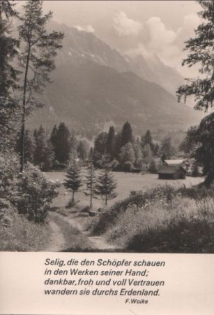 Selig, die den Schöpfer schauen Sinnspruch Selig, die den Schöpfer schauen Sinnspruch