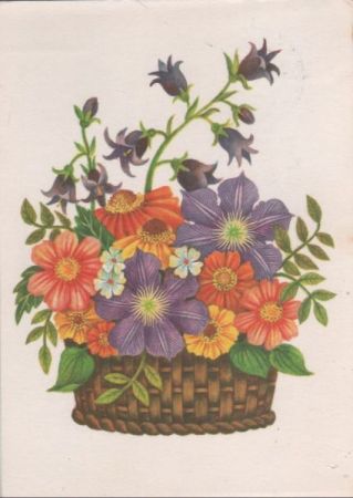 Blumen im Korb Blumen im Korb