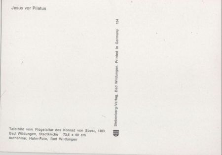 Jesus vor Pilatus Tafelbild