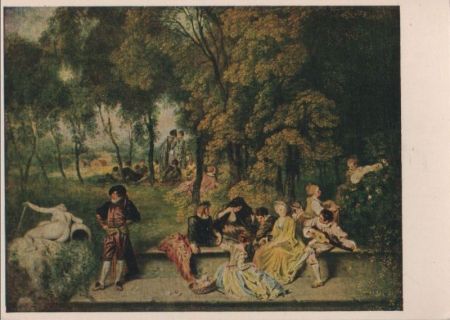 Antoine Watteau Gesellige Unterhaltung Antoine Watteau Gesellige Unterhaltung