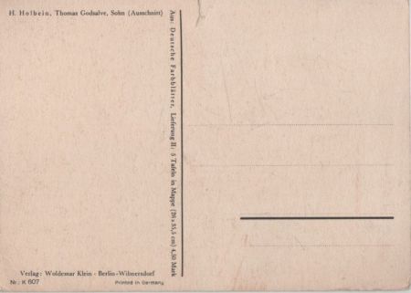 Holbein Thomas Godsalve, Sohn Holbein Thomas Godsalve, Sohn