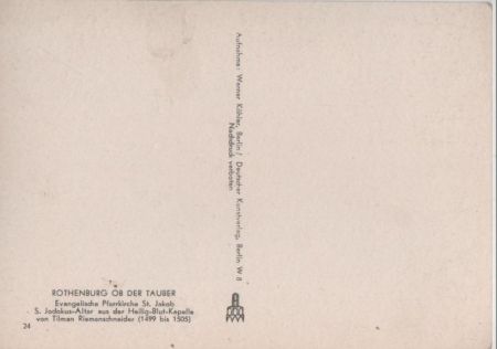 Rothenburg Altar Pfarrkirche