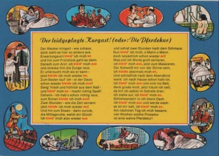 Der leidgeplagte Kurgast Pferdekur Der leidgeplagte Kurgast Pferdekur