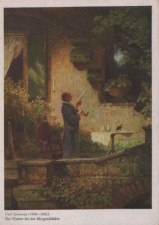 Carl Spitzweg Pfarrer bei Morgenlektüre Carl Spitzweg Pfarrer bei Morgenlektüre