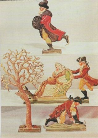 Zinnfiguren Schlittschuhläufer Zinnfiguren Schlittschuhläufer