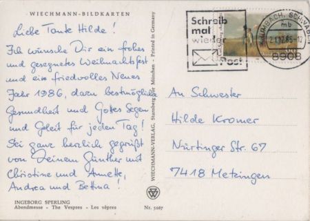 Ingeborg Sperling Abendmesse Ingeborg Sperling Abendmesse