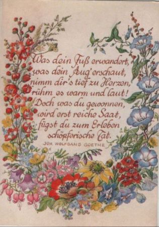 Was dein Fuß erwandert Sinnspruch Was dein Fuß erwandert Sinnspruch