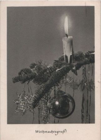 Weihnachtsgruß Kerze Weihnachtsgruß Kerze