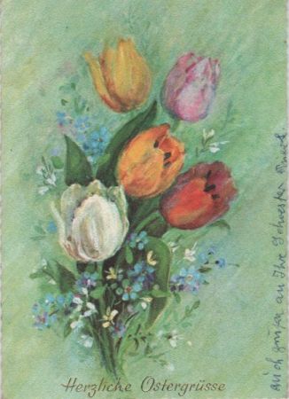 Herzliche Ostergrüße Blumen Herzliche Ostergrüße Blumen