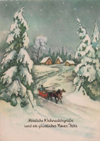 Herzliche Weihnachtsgrüße Winterbild Herzliche Weihnachtsgrüße Winterbild