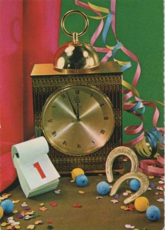 Glückliches neues Jahr Uhr Glückliches neues Jahr Uhr