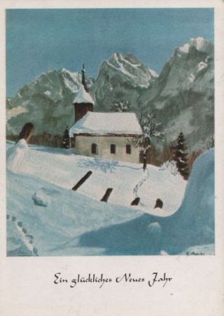 Glückliches Neues Jahr Winterbild Glückliches Neues Jahr Winterbild
