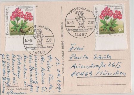 Roseneibisch Sonderstempel Roseneibisch Sonderstempel