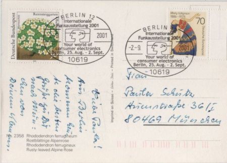 Alpenrose Sonderstempel Alpenrose Sonderstempel