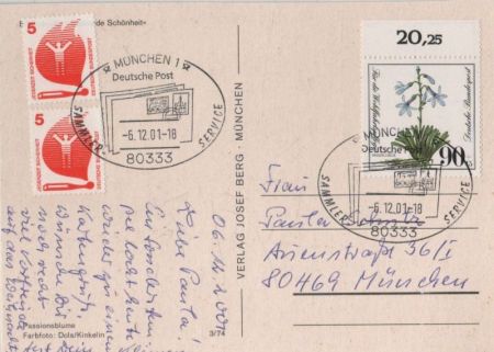 Passionsblume Sonderstempel Passionsblume Sonderstempel