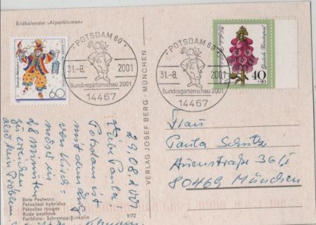 Rote Pestwurz Sonderstempel Rote Pestwurz Sonderstempel
