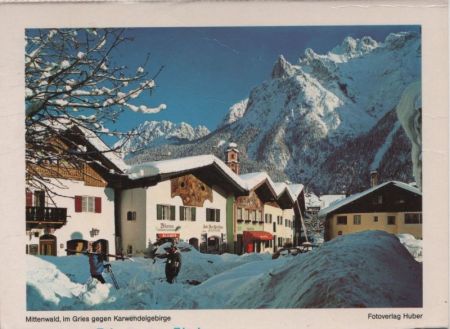 Mittenwald - Gegen Karwendelgebirge Mittenwald - Gegen Karwendelgebirge