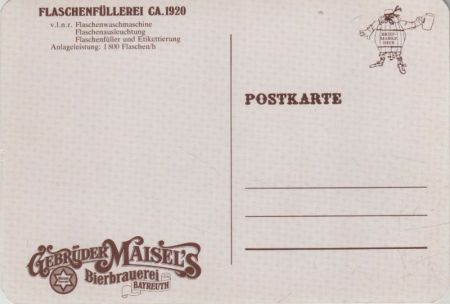 Maisels Brauerei Flaschenwaschmaschine Maisels Brauerei Flaschenwaschmaschine
