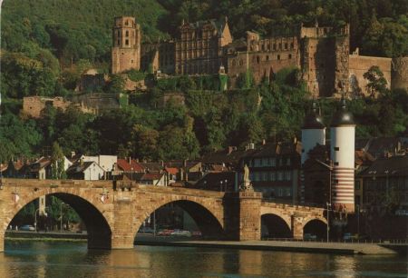 Heidelberg (Neckar) - Alte Brücke und Schloss Heidelberg (Neckar) - Alte Brücke und Schloss