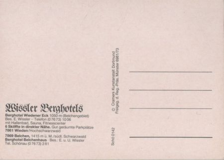 Wieden (Schwarzwald) - Wissler Berghotels Wieden (Schwarzwald) - Wissler Berghotels