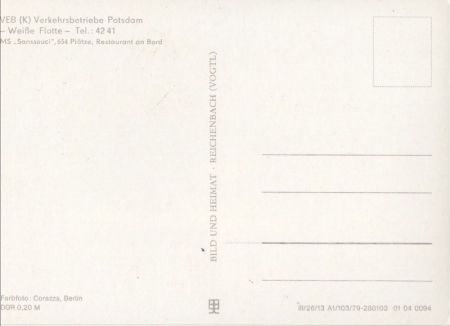 Potsdam - Weiße Flotte - MS Sanssouci