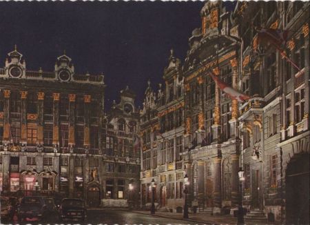 Brüssel - Belgien - Marktplatz bei Nacht Brüssel - Belgien - Marktplatz bei Nacht
