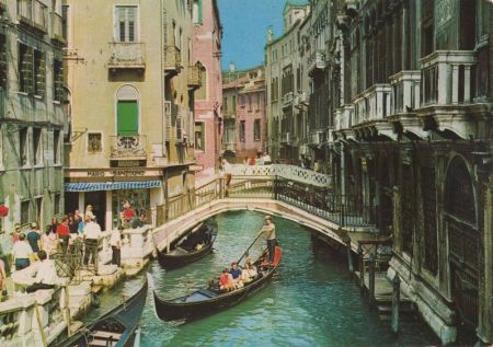 Venedig - Italien - Palast Kanal Venedig - Italien - Palast Kanal