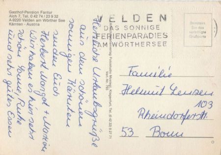 Velden - Österreich - Pension Fantur Velden - Österreich - Pension Fantur