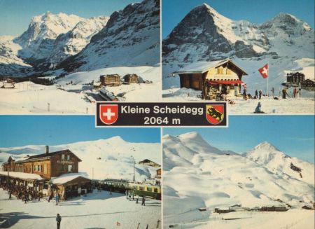 Kleine Scheidegg - Schweiz - 4 Winterbilder Kleine Scheidegg - Schweiz - 4 Winterbilder