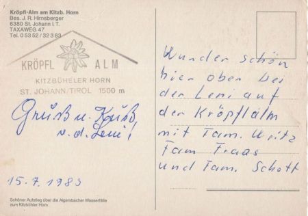 Sankt Johann - Österreich - Knöpfl-Alm Sankt Johann - Österreich - Knöpfl-Alm
