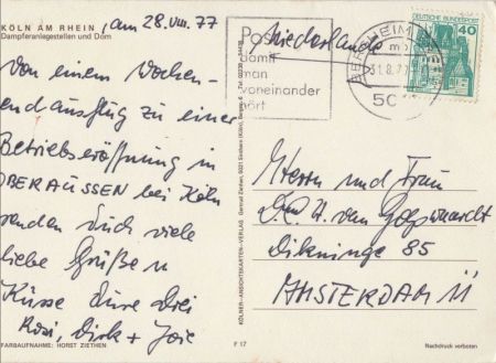 Köln - Dampferankegestellen Köln - Dampferankegestellen