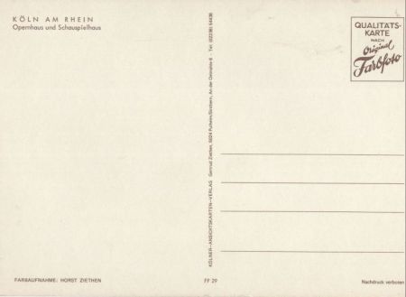 Köln - Opernhaus, Schauspielhaus