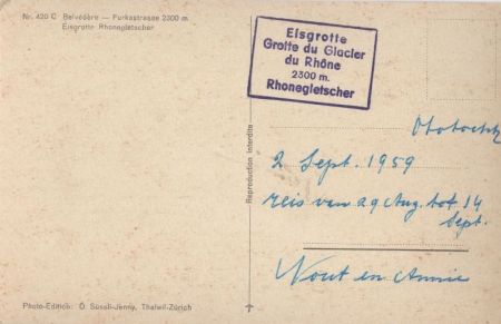 Furkastraße - Schweiz - Eisgrotte Rhone-Gletscher