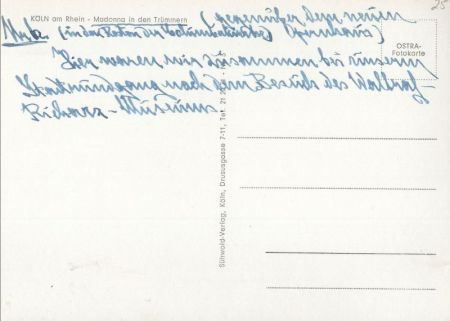 Köln - Madonna in den Trümmern
